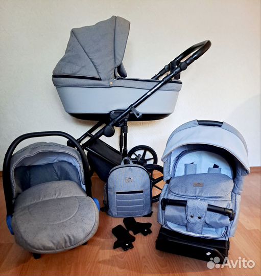 Коляска 3 в 1 adamex amelia 2023 как новая