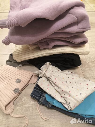 Вещи пакетом на девочку 80