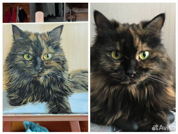 Портрет по фото на заказ. Ваш домашний питомец