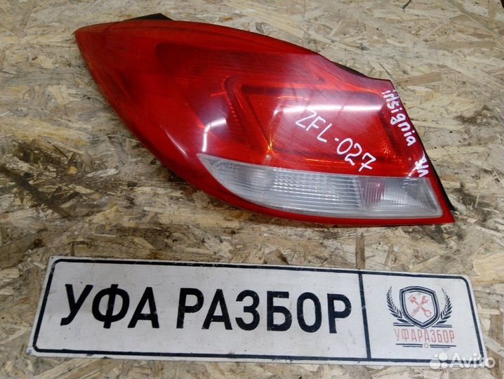 Фонарь задний левый Opel Insignia 2008