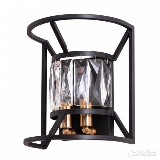 Светильник настенный металлический и стеклянный