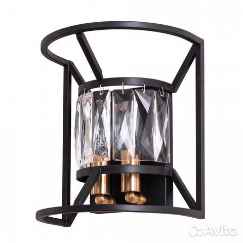Светильник настенный металлический и стеклянный