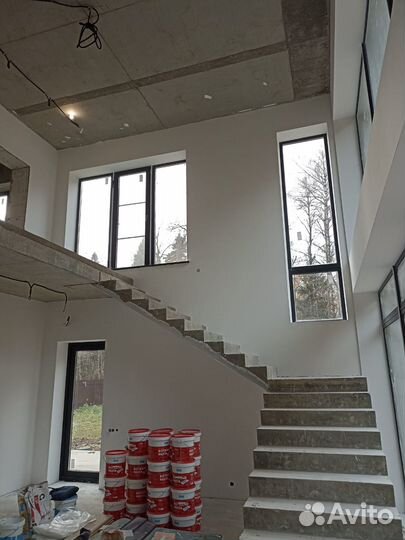 Механизированная шпаклевка Стен Потолков