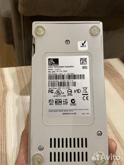 Термопринтер для печати этикеток Zebra LP-2824