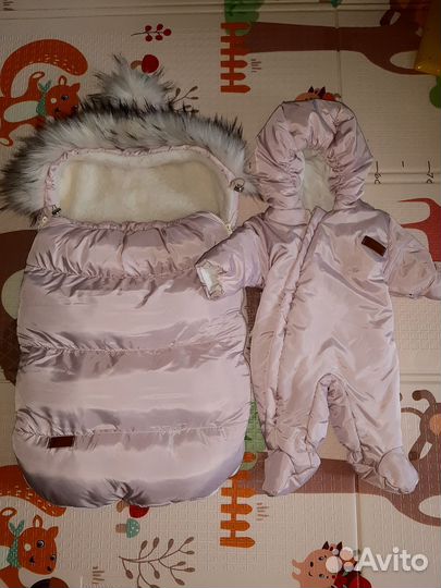 Комплект на выписку для девочки зима