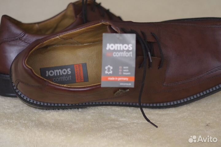 Новые туфли Jomos (Made in Germany) р.46 нат кожа