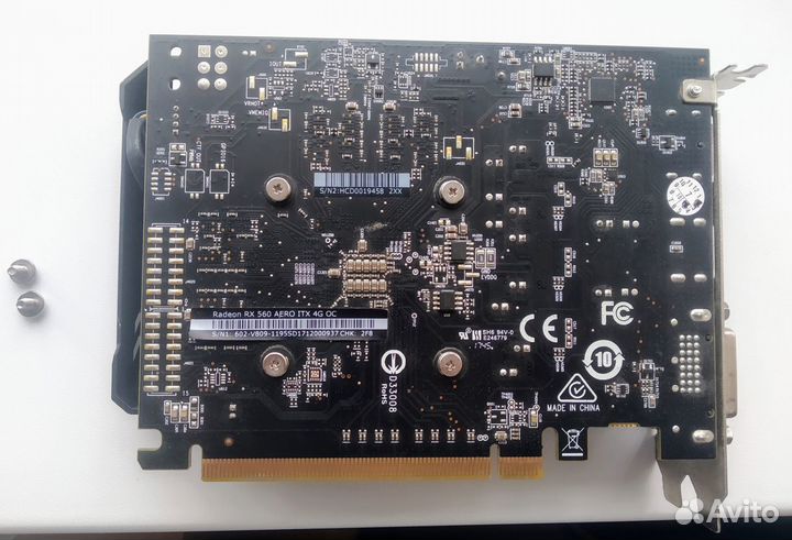 Видеокарта Radeon RX 560 aero ITX 4GB OC