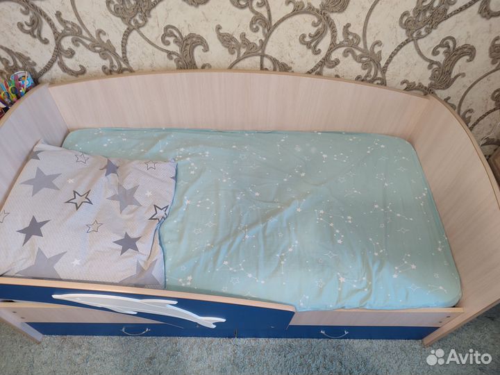 Детская кровать от 3 лет с матрасом