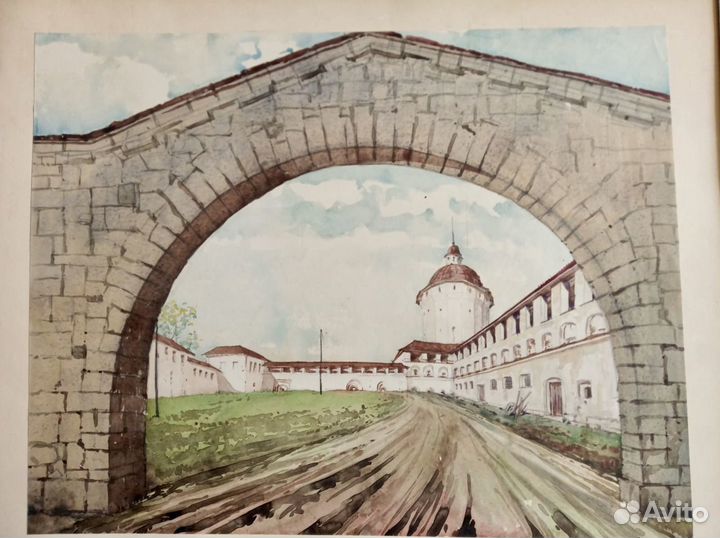 Репродукция акварели Париж