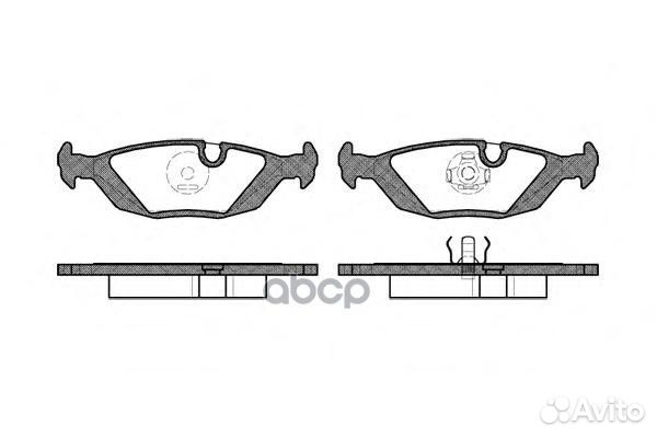 Колодки тормозные задние 015510 Remsa