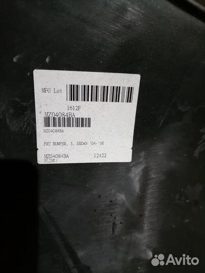 Бампер передний mazda 3 bk