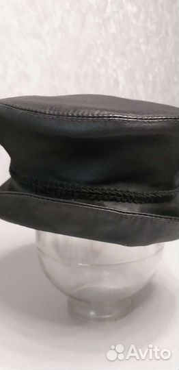 Шляпа кожаная