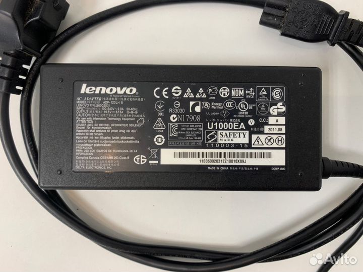 Блок питания Lenovo 19.5V 6.15a 120w 5.5x2.5mm