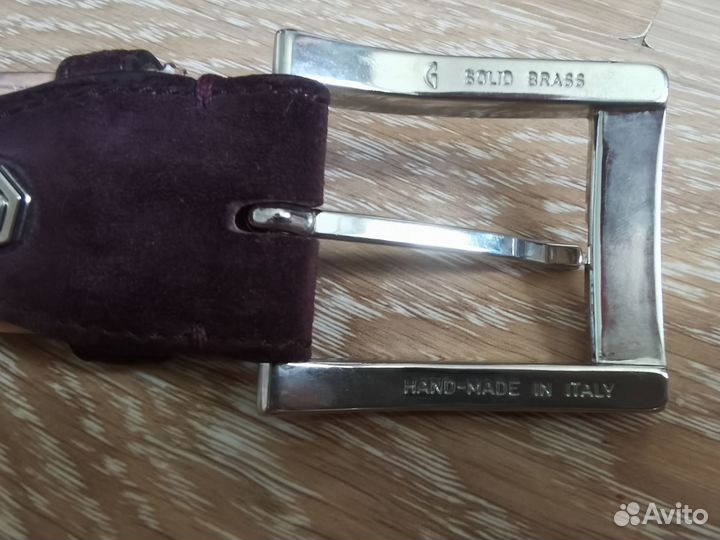 Ремень мужской из натуральной замши, 