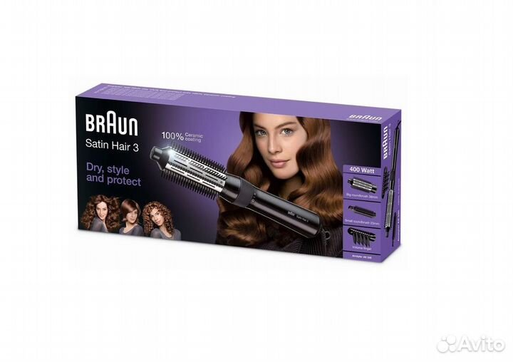 Фен щетка braun