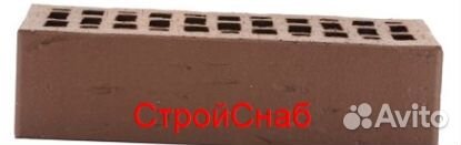 Кирпич лср 1 нф Тёмно-коричневый рустик