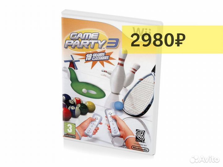 Game Party 3, б/у, английский (Wii)