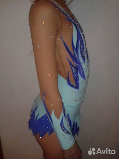 Купальник для гимнастики ArtDemi, скакалка, обруч