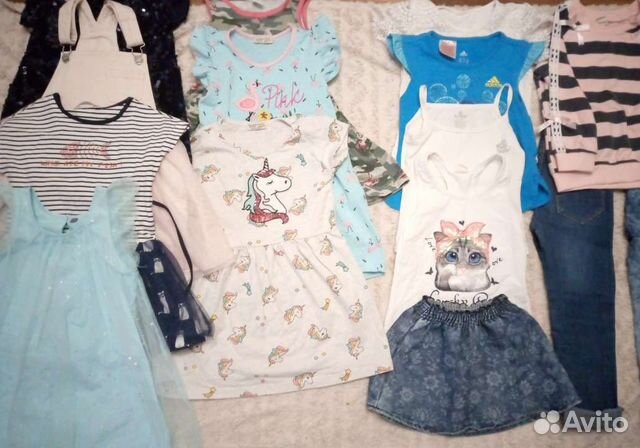Одежда пакетом для девочки 5 лет (104 р )