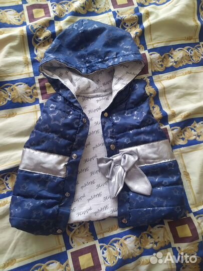 Вязаный костюм детский 68