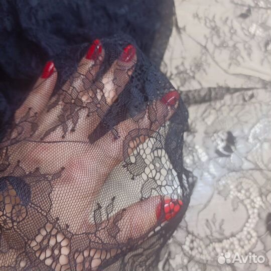 Ткань кружево Шантильи