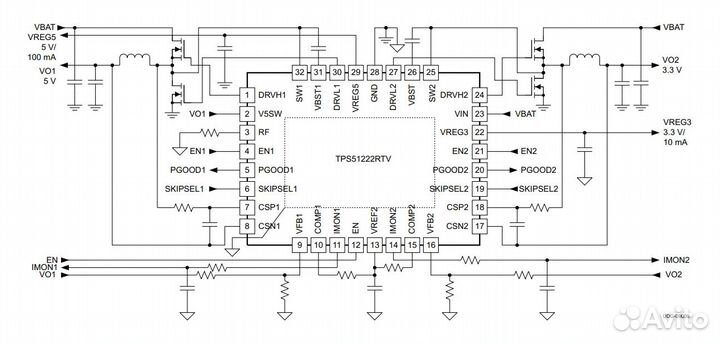 Микросхема TPS51222