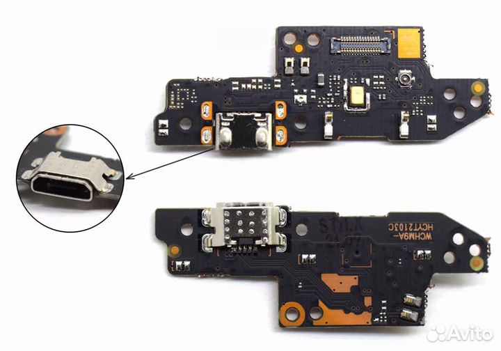 Плата с нижним разъёмом зарядки Xiaomi Redmi 9A