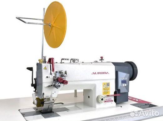 Двухигольная швейная машина для притачивания ленты