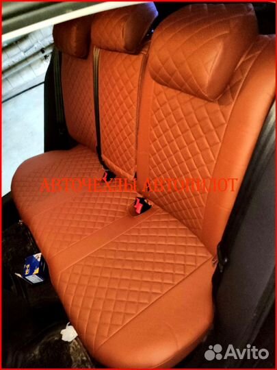 Чехлы Автопилот Volkswagen Jetta 6 из экокожи Ромб