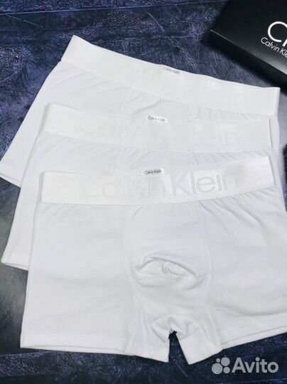 Трусы мужские боксеры calvin klein белые арт.975