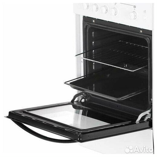 Плита газовая Лысьва гп 400 мс-2У белый, стеклянная крышка, решетки чугун