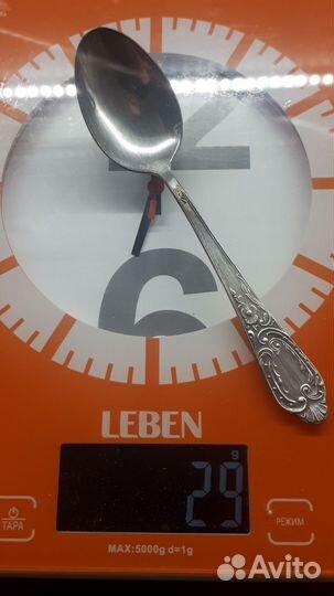 Чайные ложки серебро 875