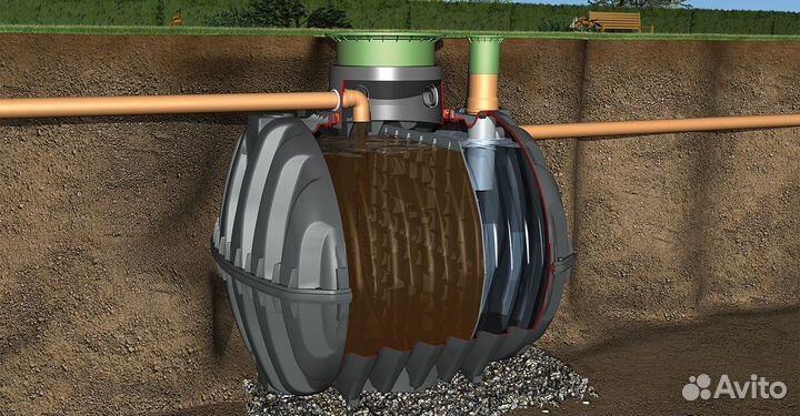 Автономный септик без откачки и запаха