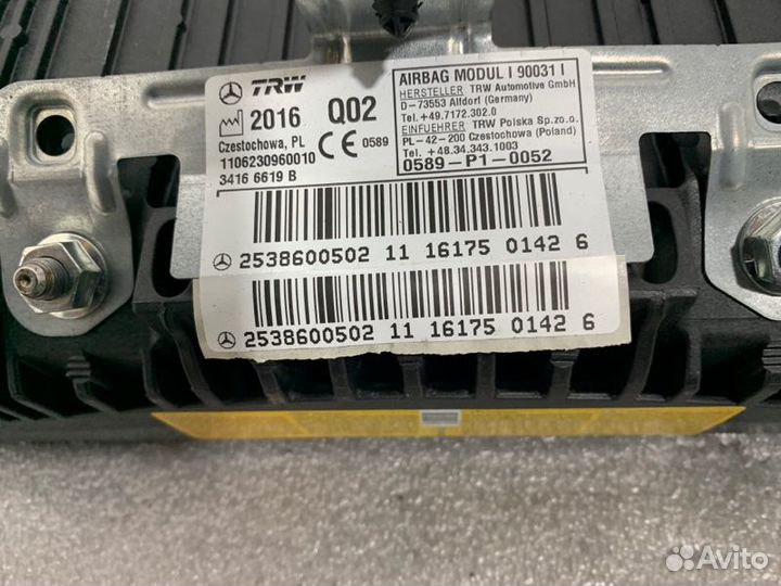 Подушка безопасности Mercedes-Benz Glc-Class W253