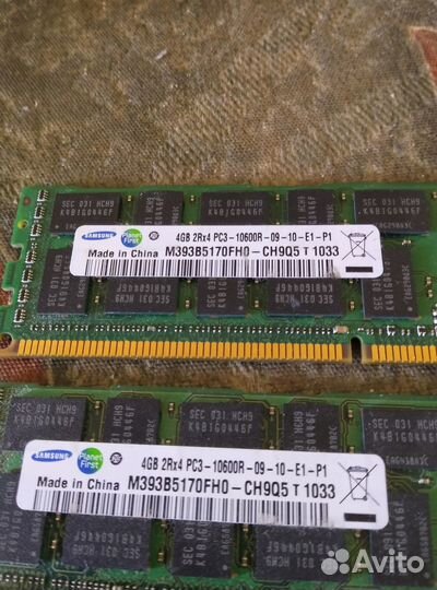 Оперативная память ddr3 2*4 gb samsung