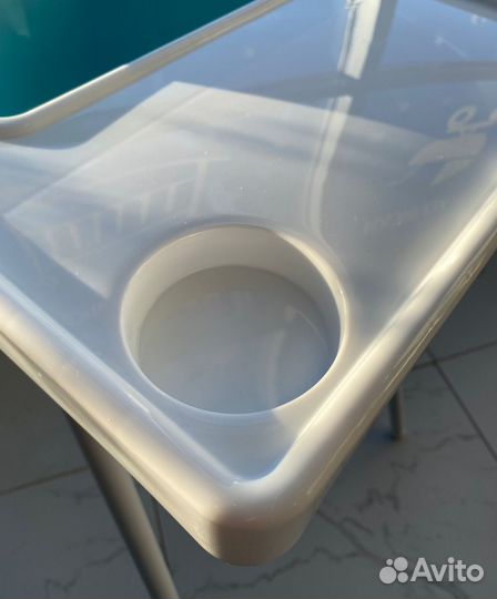 Стульчик для кормления (голубой) М6249