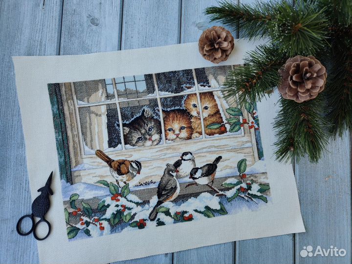 Остатки от набора для вышивания dimensions