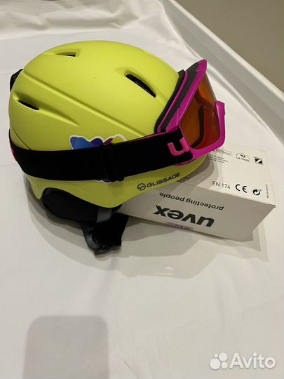 Шлем горнолыжный детский с очками