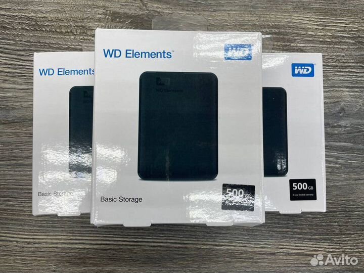 500 гб Внешний жесткий диск WD Elements Portable
