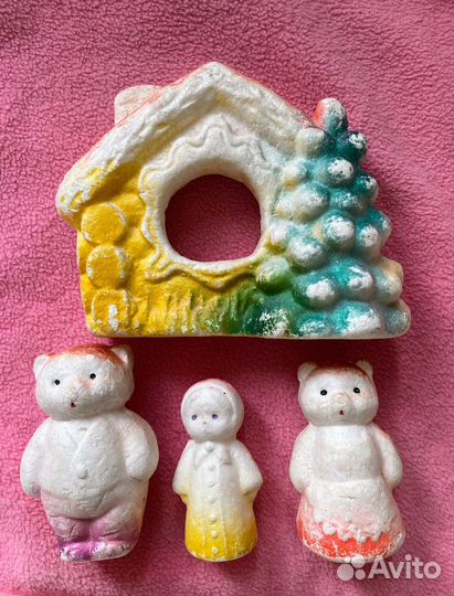 Елочные игрушки СССР из пенопласта