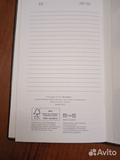 Записная книжка кожа liebherr