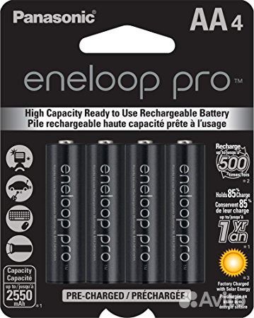 Аккумуляторы AA Panasonic Eneloop 2500мAч к-т 4 шт