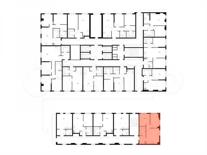 2-к. квартира, 48,4 м², 3/32 эт.