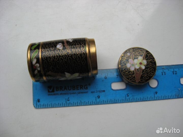 Коробочка клуазоне перегородчатая эмаль