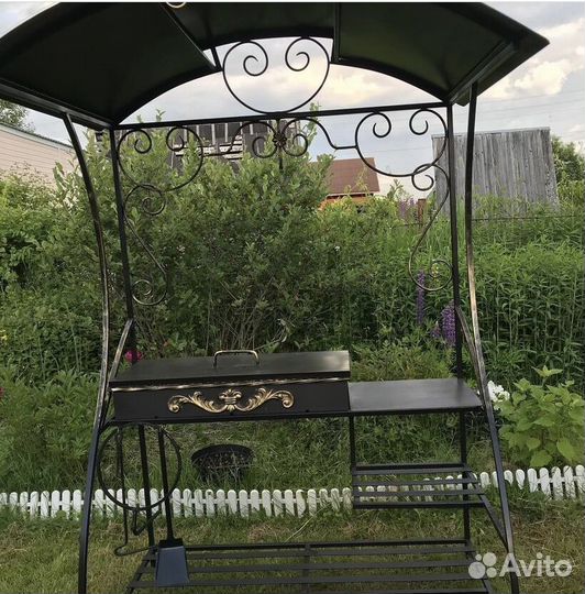 Мангал с крышей