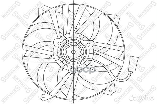 29-99278-SX вентилятор охлаждения Citroen Xsar