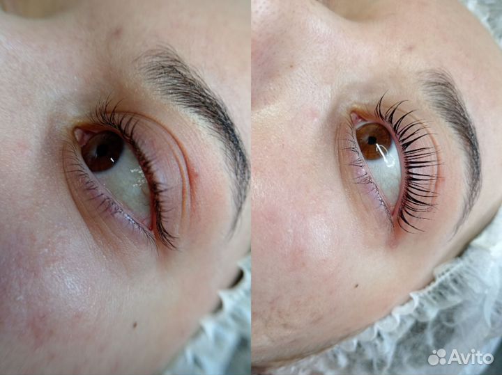 Модель на ламинирование бровей и ресниц