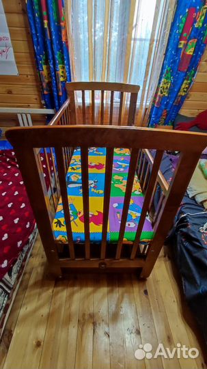 Детская кровать манеж с матрасом