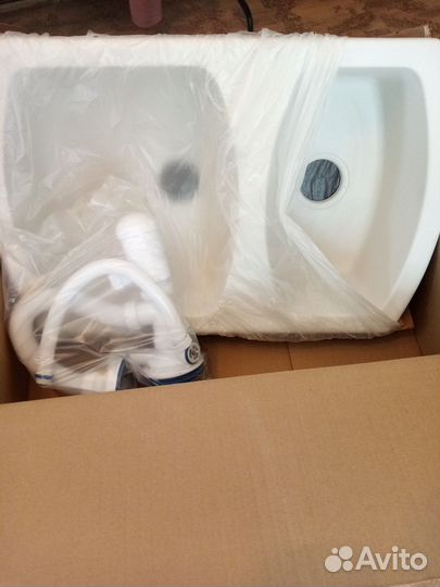 Мойка delinia кварцевая новая раковина двойная