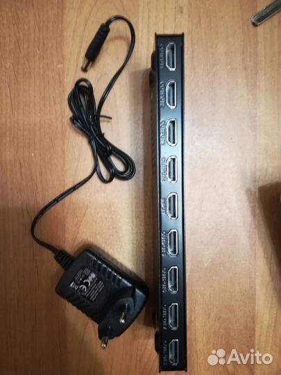 Распределитель hdmi 1x8 + hdmi 1x4 в подарок